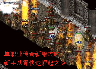 单职业传奇新服攻略:新手从零快速崛起之路 单职业传奇新服攻略:新手从零快速崛起之路