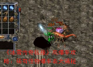 《冰雪传奇私服》高爆率攻略:稀有怪物爆率表大揭秘 《冰雪传奇私服》高爆率攻略:稀有怪物爆率表大揭秘