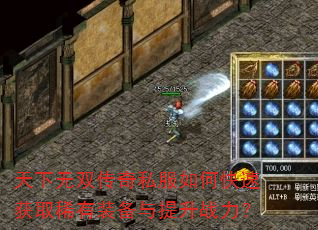 天下无双传奇私服如何快速获取稀有装备与提升战力? 天下无双传奇私服如何快速获取稀有装备与提升战力?