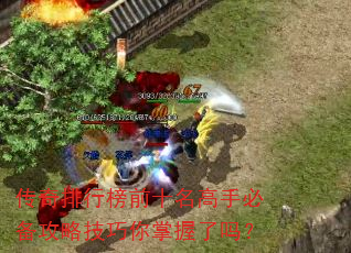 传奇排行榜前十名高手必备攻略技巧你掌握了吗? 传奇排行榜前十名高手必备攻略技巧你掌握了吗?