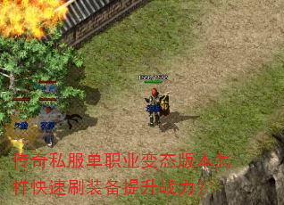 传奇私服单职业变态版本怎样快速刷装备提升战力? 传奇私服单职业变态版本怎样快速刷装备提升战力?