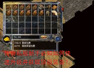 传奇私服新手必知如何快速升级并获取顶级装备? 传奇私服新手必知如何快速升级并获取顶级装备?