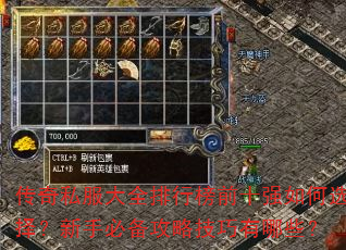 传奇私服大全排行榜前十强如何选择?新手必备攻略技巧有哪些? 传奇私服大全排行榜前十强如何选择?新手必备攻略技巧有哪些?