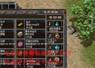 电脑版传奇私服新手如何快速提升等级与装备? 电脑版传奇私服新手如何快速提升等级与装备?