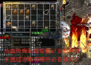 热血传奇私服最新sf发布网高手速成攻略有哪些必备技巧? 热血传奇私服最新sf发布网高手速成攻略有哪些必备技巧?