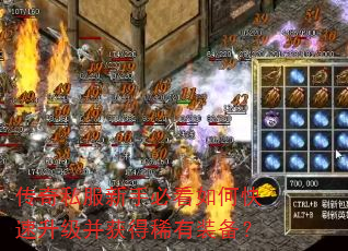 传奇私服新手必看如何快速升级并获得稀有装备? 传奇私服新手必看如何快速升级并获得稀有装备?