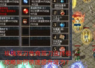 玫瑰双刀传奇双刀流终极攻略如何快速提升战力? 玫瑰双刀传奇双刀流终极攻略如何快速提升战力?